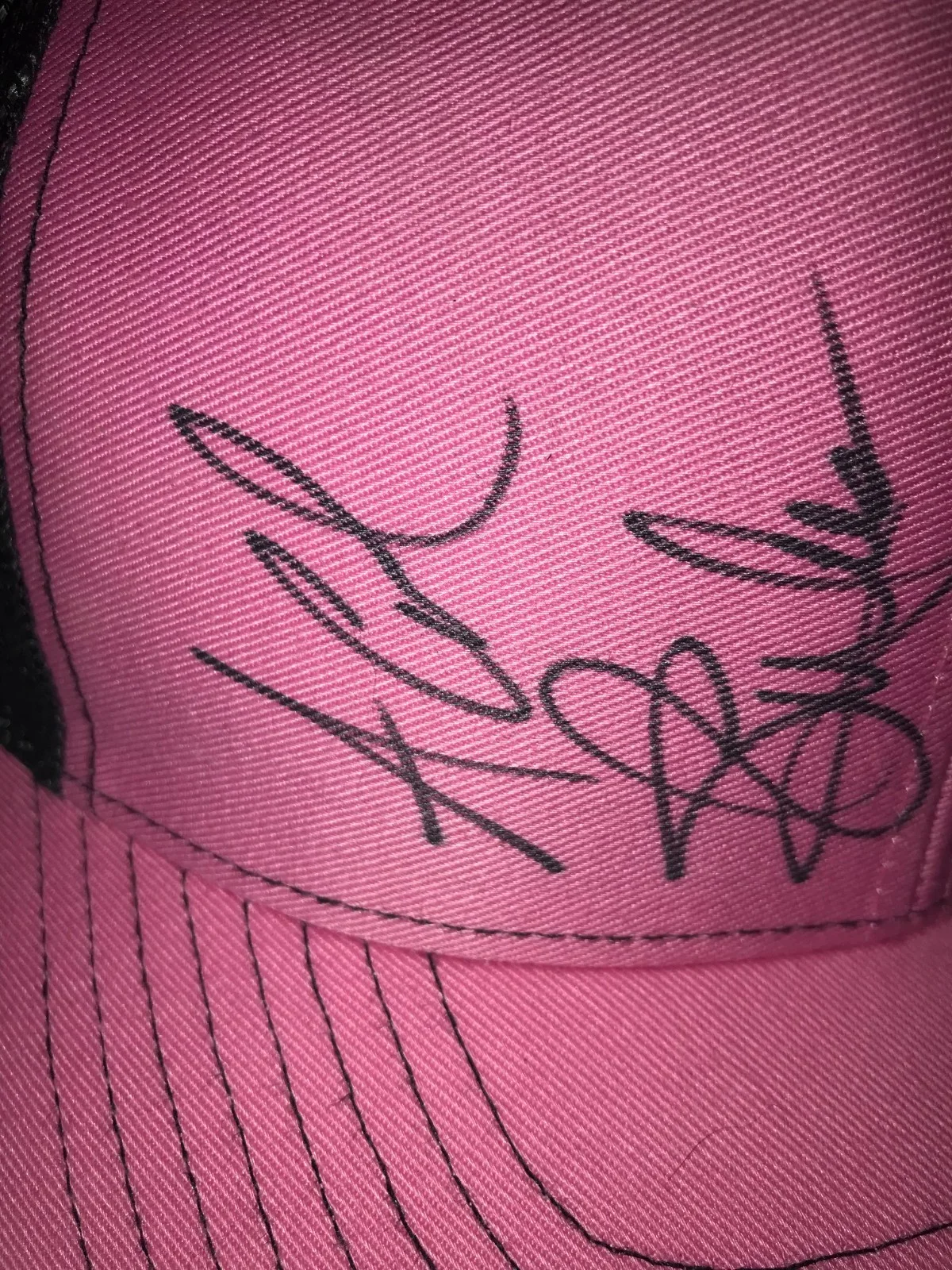 SIGNED Super Rare DEMUN JONES Country Rapper LOGO Pink TRUCKER HAT Merchandise, изображение 3