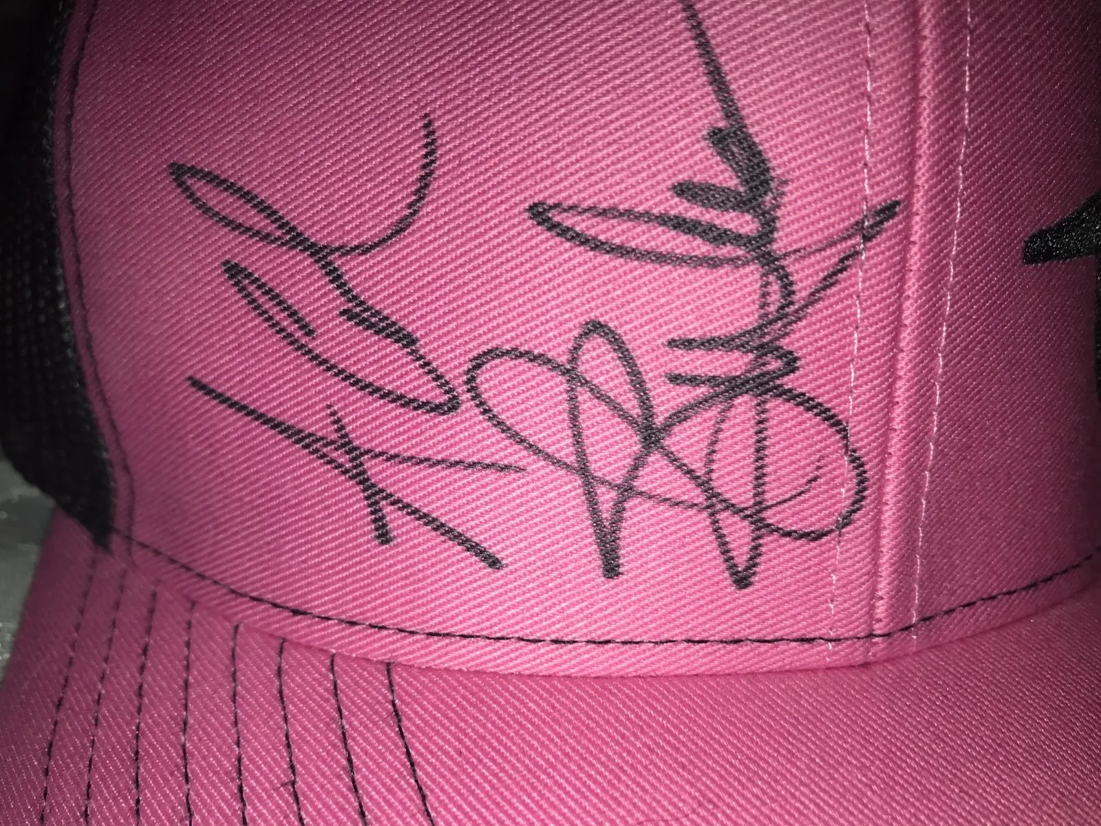 SIGNED Super Rare DEMUN JONES Country Rapper LOGO Pink TRUCKER HAT Merchandise, изображение 4