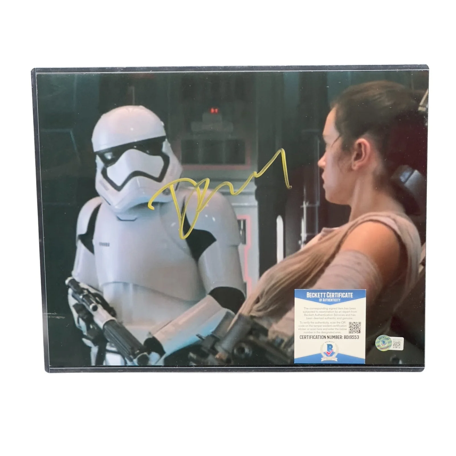 Daniel Craig — Daniel Craig Signed 11x14 Photo Star Wars Stormtrooper Autographed Beckett BAS!