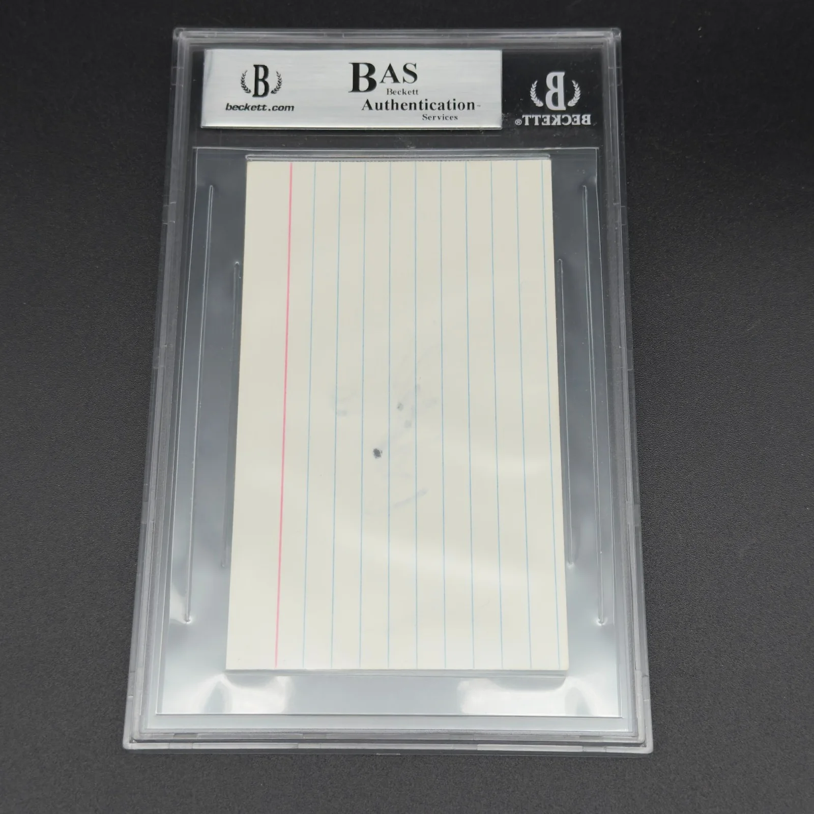 Willie Nelson Signed Index Card Slabbed Beckett Authentic Autograph Signature, image 3