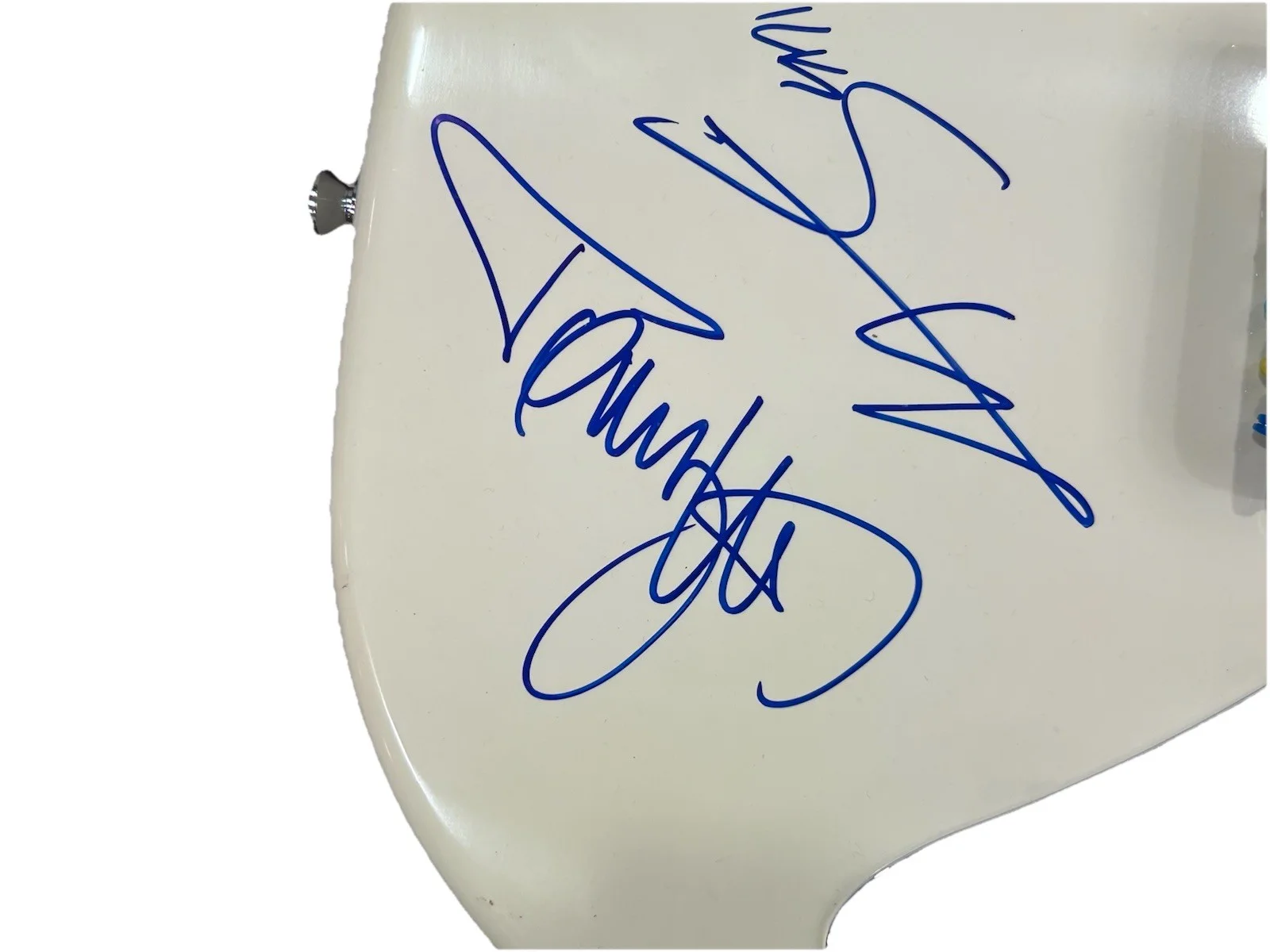Motley Crue Signed ON BODY Guitar Tommy Lee Nikki Sixx Vince Neil Mick Mars JSA, изображение 3