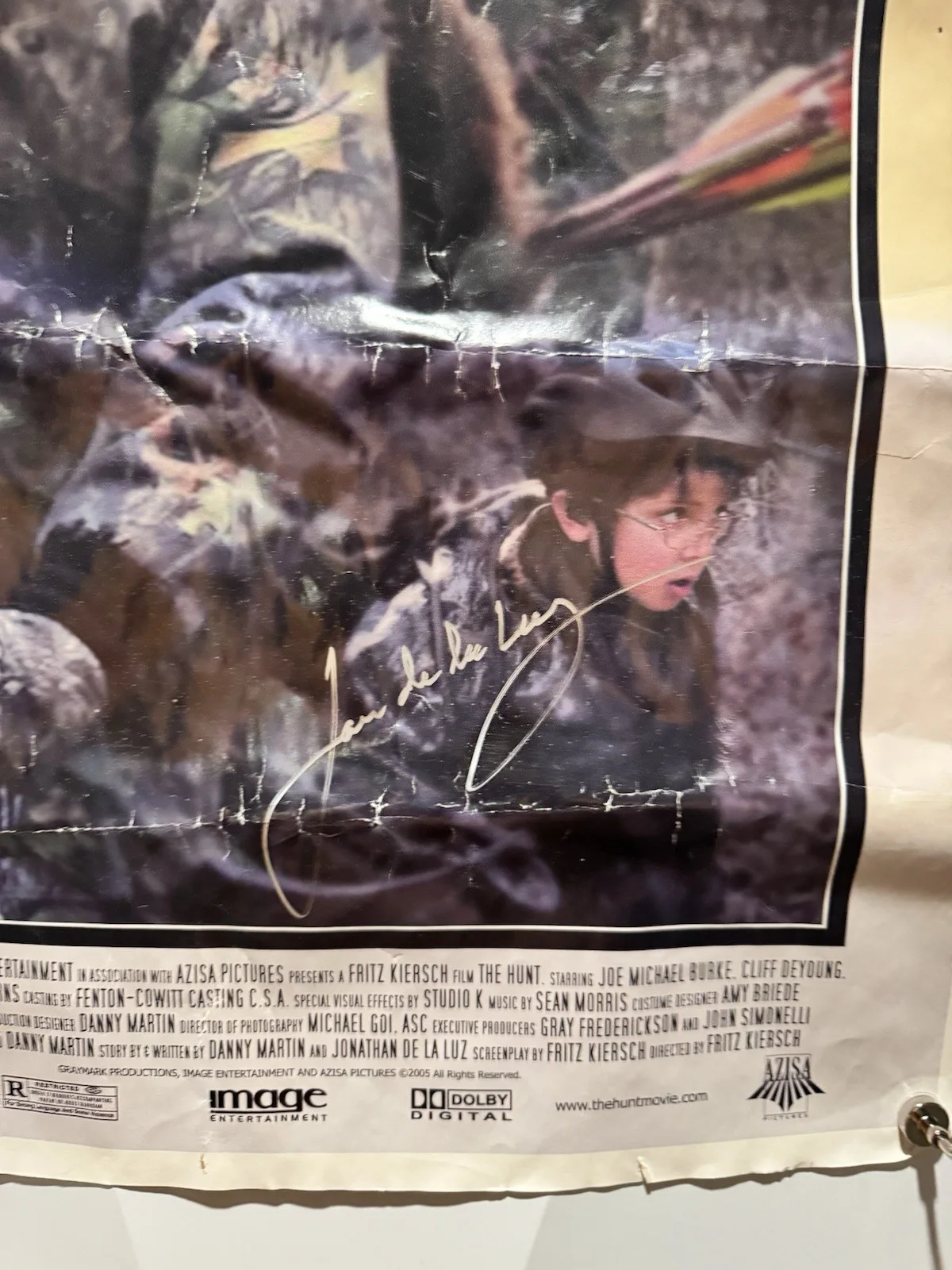 the hunt movie poster 2006 Jonathan de la Luz signed movie poster, изображение 5