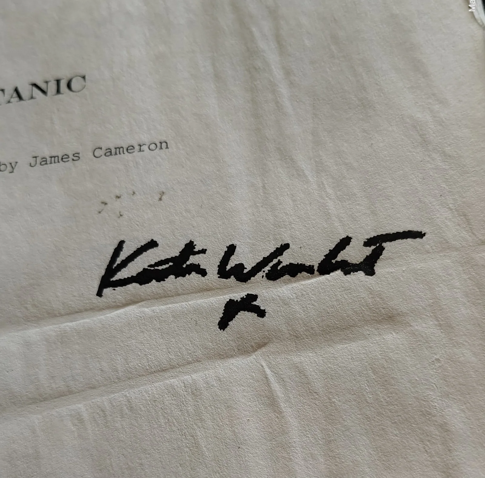 Leo DiCaprio, Kate Winslet — TITANIC Original Comp 179 Pg Pre-Prod Script Signed Leo DiCaprio & Kate Winslet, image 3