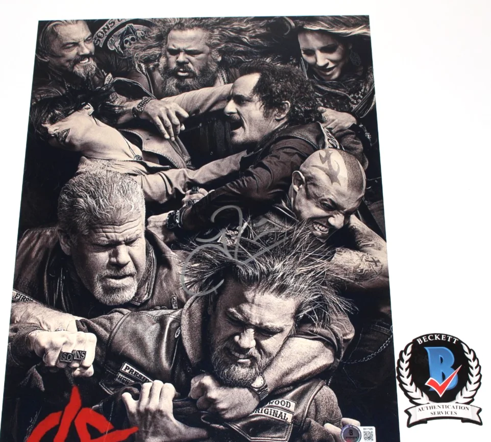 THEO ROSSI SIGNED 'SONS OF ANARCHY' JUICE 12x18 TV SHOW POSTER BECKETT BAS COA, изображение 2
