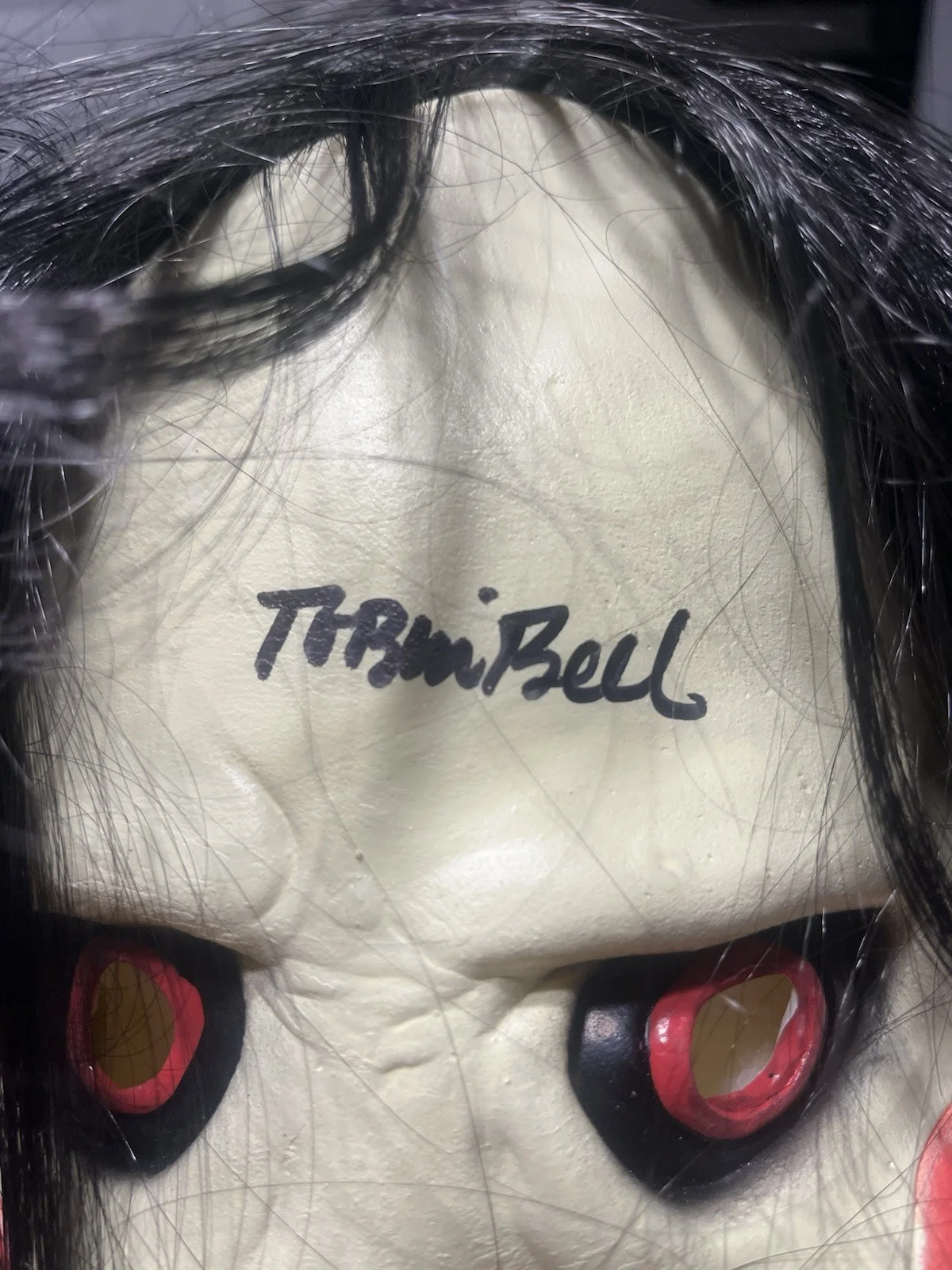 Tobin Bell — TOBIN BELL "JIGSAW" SIGNED / AUTOGRAPHED BILLY THE PUPPET MASK PRISTINE AUTHENTI, image 2