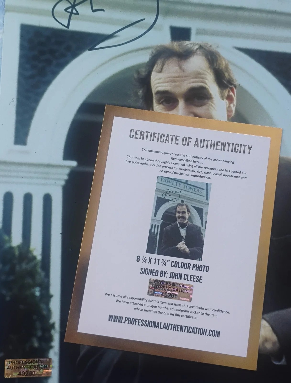 John Cleese Hand Signed Autogeaph Photo COA Fawlty Towers NO US TARIFFS, изображение 4