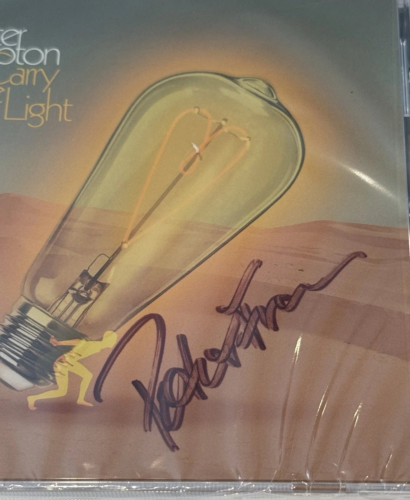 Peter Frampton Signed Carry the Light CD (New/Sealed) Autograph, image 2