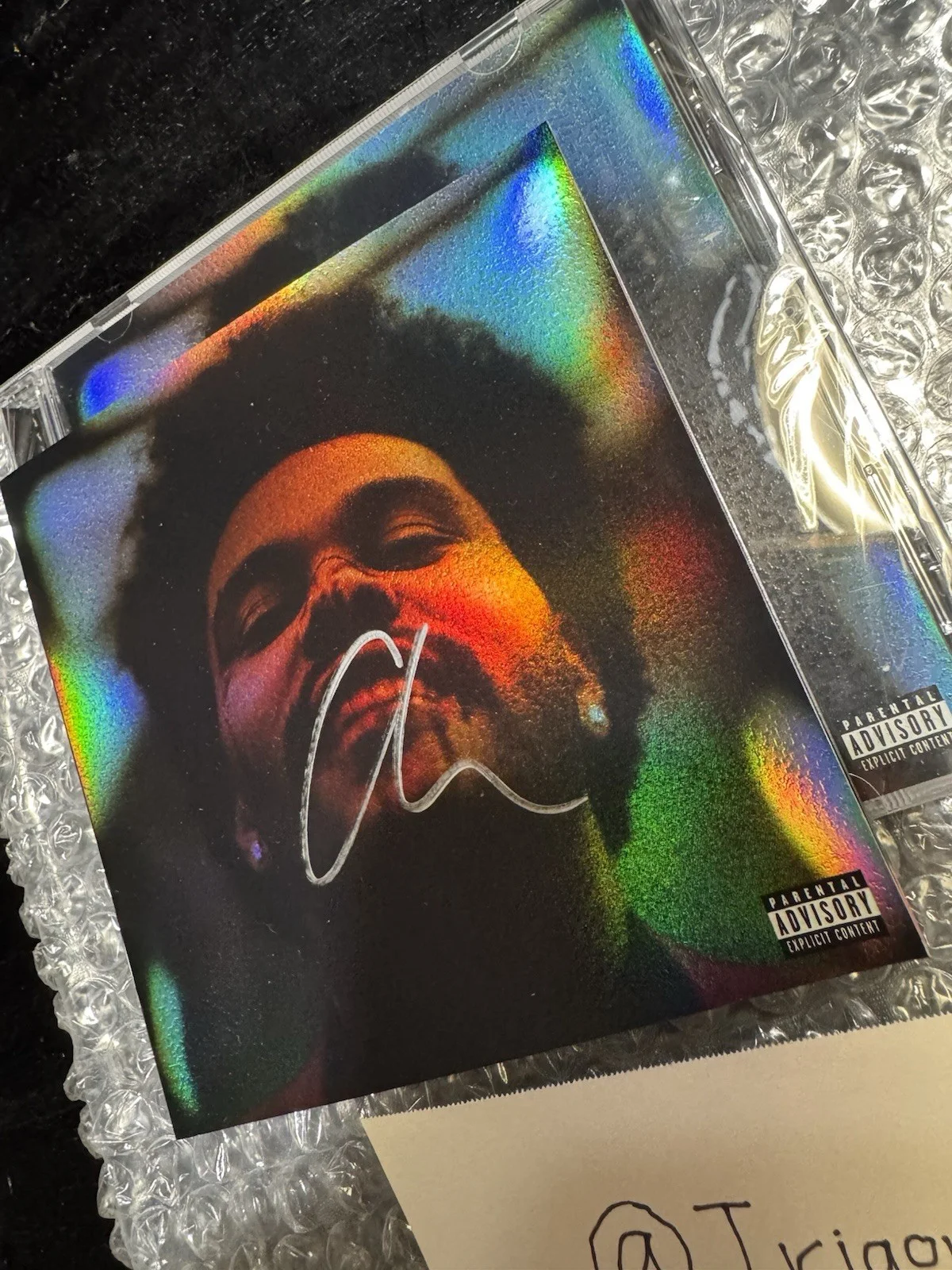 The Weeknd Hand Signed Holographic Booklet After Hours Autograph Collectible, image 3