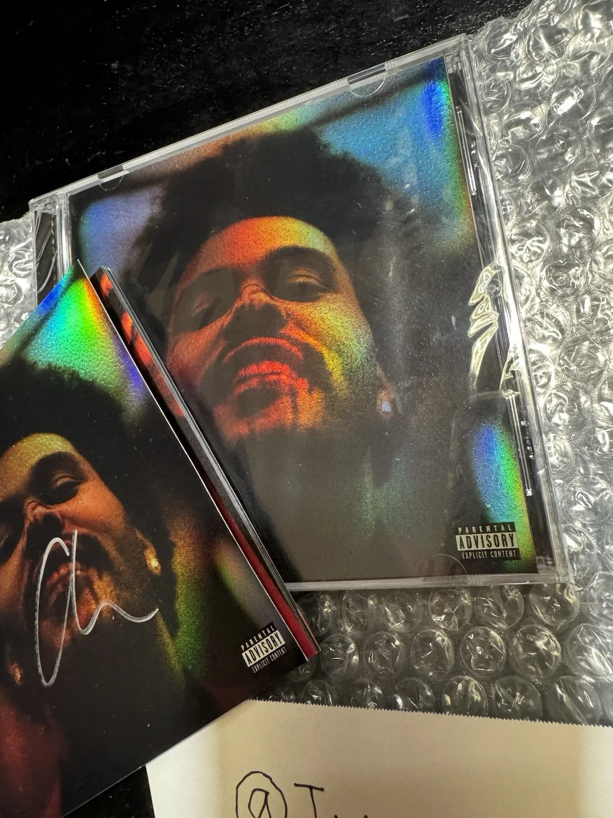 The Weeknd Hand Signed Holographic Booklet After Hours Autograph Collectible, image 4