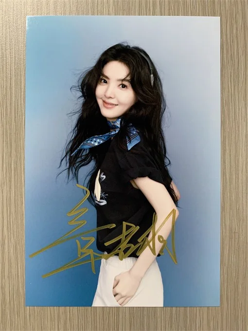 6" 章若楠/ Ruonan ZhangHand Signed Autographed Photo Autographs Collection Original, image 3