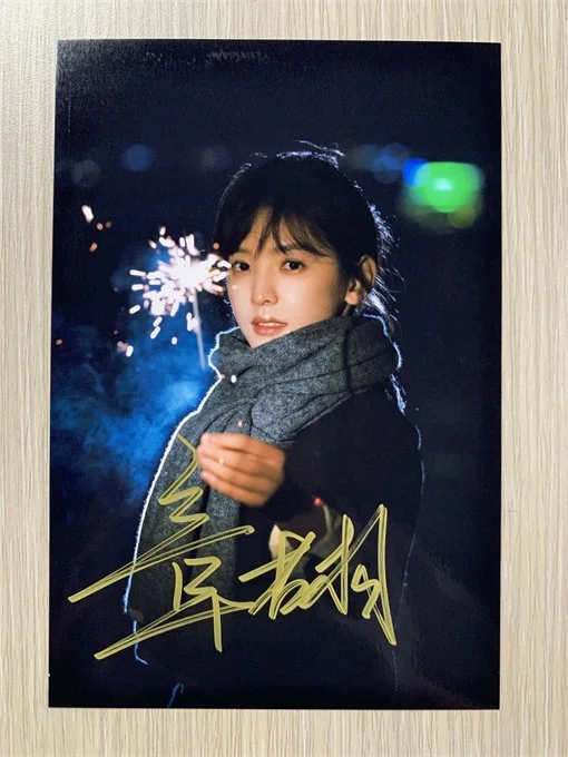 6" 章若楠/ Ruonan ZhangHand Signed Autographed Photo Autographs Collection Original, image 5