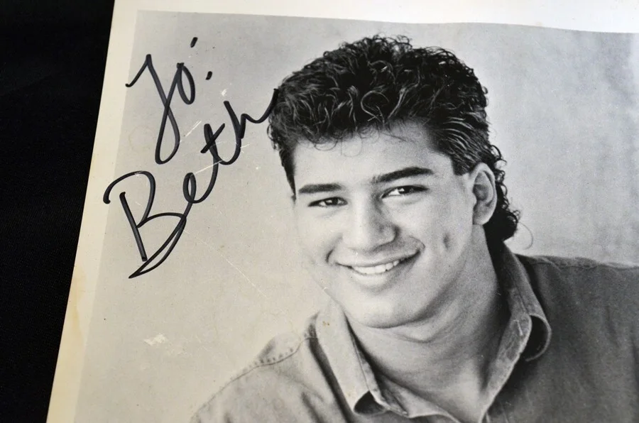 Mario Lopez — Mario Lopez TO BETH In-person AUTHENTIC Autographed Photo 1980s., image 3