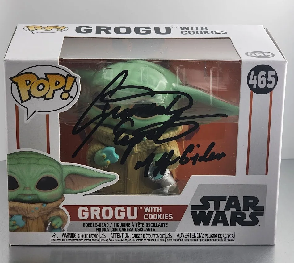Giancarlo Esposito — Giancarlo Esposito Signed Autographed Funko Pop #465 Grogu Stars Wars