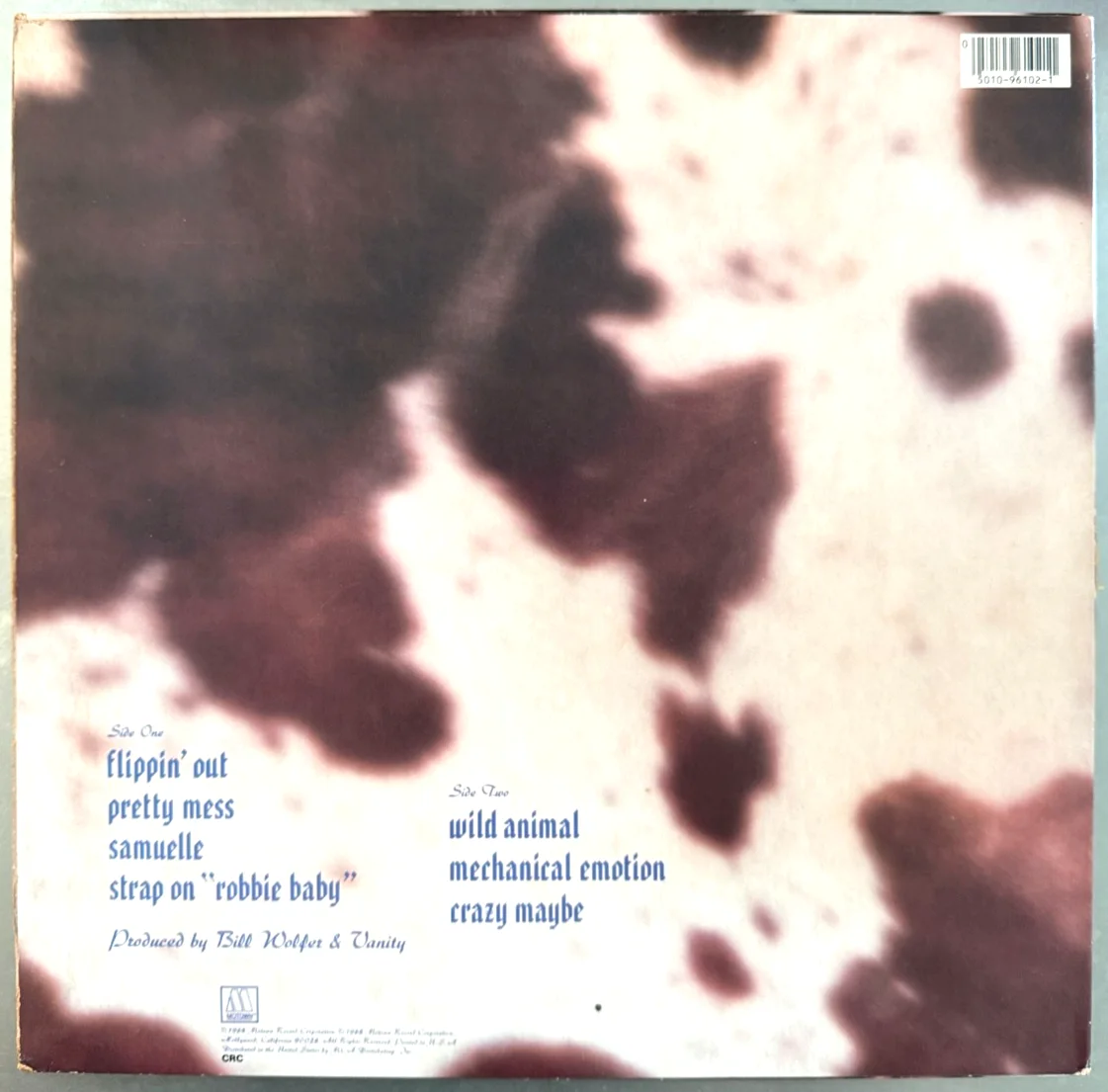 Vanity / Denise Matthews : signed Wild Animal autographed Lp vinyl ( Prince ), изображение 2