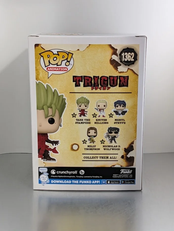 Masaya Onosaka — Masaya Onosaka JVA Signed Autographed Funko Pop #1362 Vash The Stampede Trigun, image 4