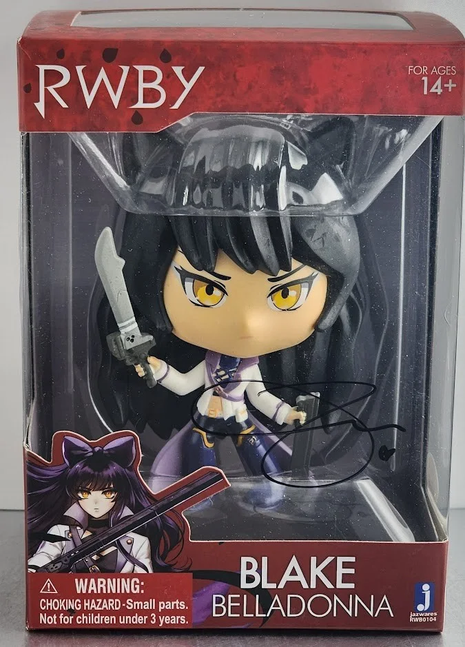 Arryn Zech — Arryn Zech Autographed Signed Blake Belladonna RWBY Jazwares Figure JSA, изображение 2
