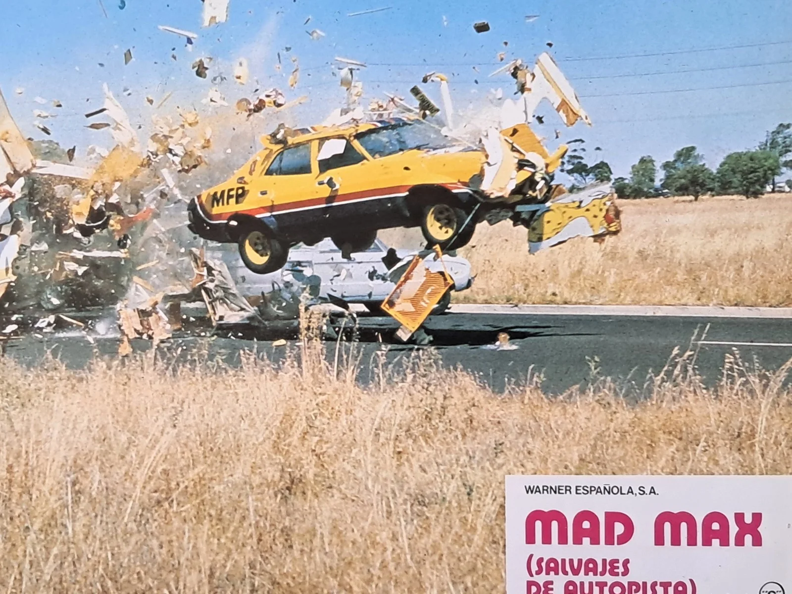 Mad Max ORIGINAL Spanish 1979 Lobby Card Set [complete] Mer Gibson +very rare+, image 3