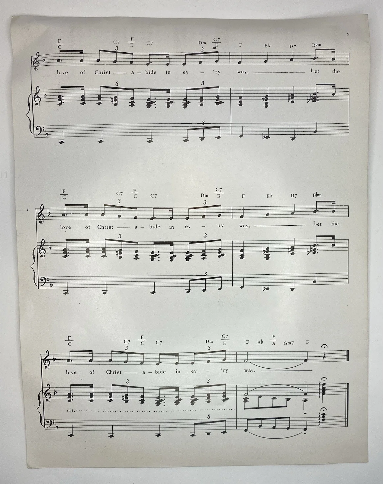 Preston Lamette — Signed Sheet Music Preston W. Lamette Let Brotherly Love Continue 1981 Autograph, изображение 3