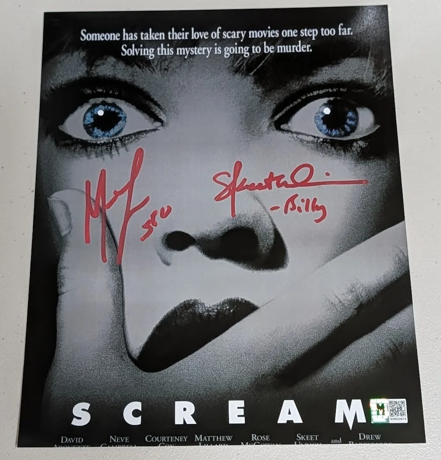 Matthew Lillard & Skeet Ulrich — Matthew Lillard & Skeet Ulrich Autographed Signed 8x10 Photo Scream Ghostface