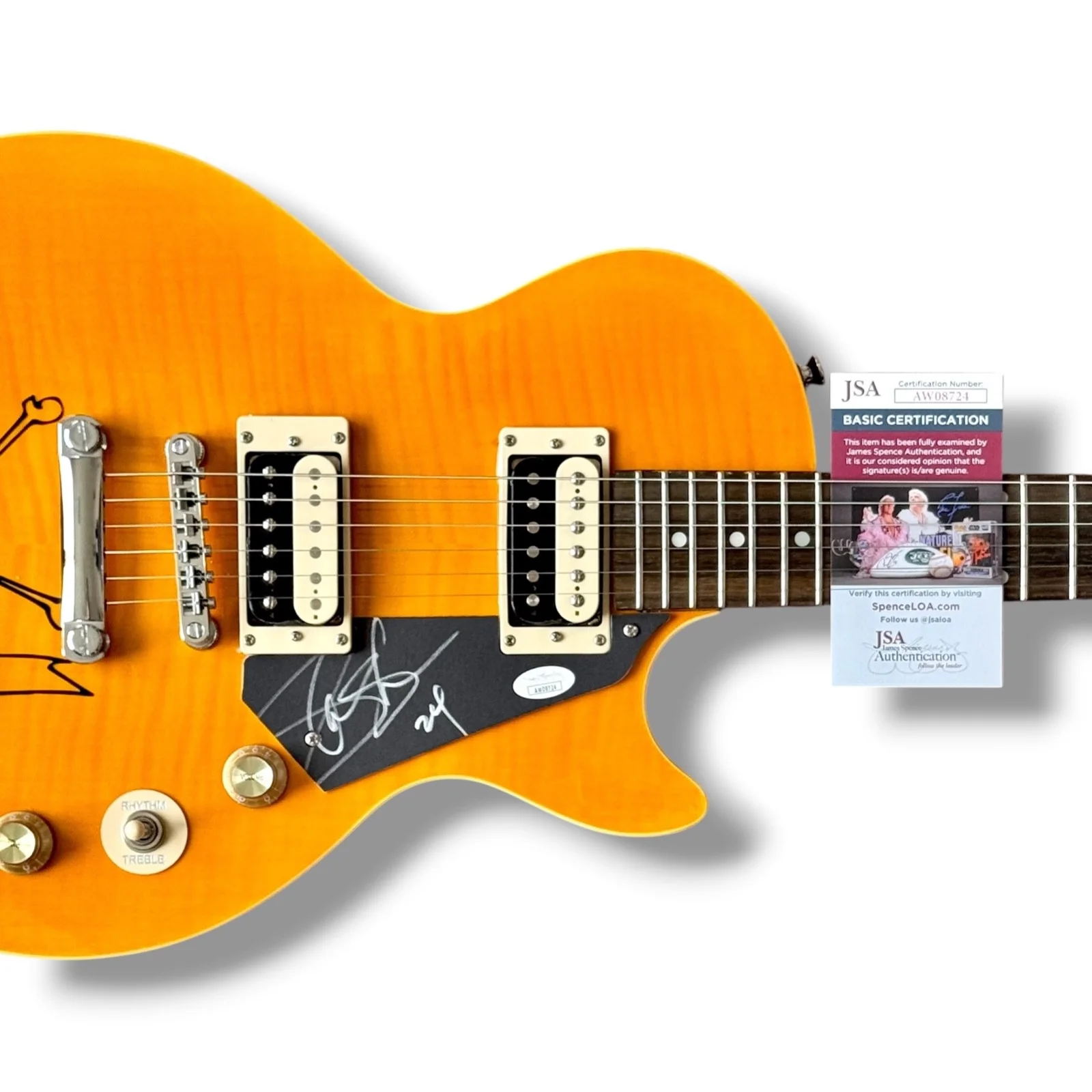 Slash Signed Guitar JSA COA Epiphone Appetite Les Paul Guns N Roses, image 2