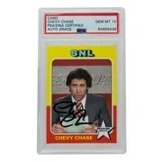 Chevy Chase — Chevy Chase Signed SNL Weekend Update Trading Card PSA/DNA Auto Gem Mint 10, image 3