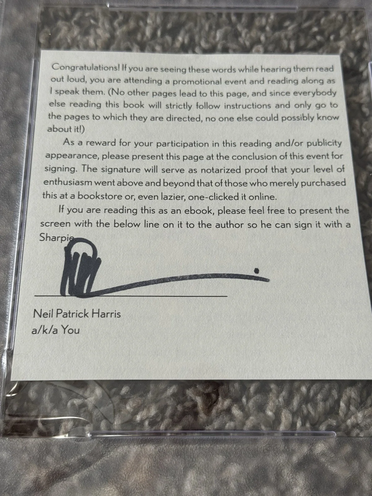 Neil Patrick Harris Autographed Cut Signature PSA Slabbed Signed HIMYM Auto, image 2