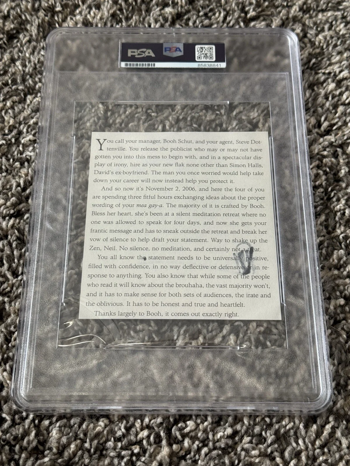 Neil Patrick Harris Autographed Cut Signature PSA Slabbed Signed HIMYM Auto, image 4