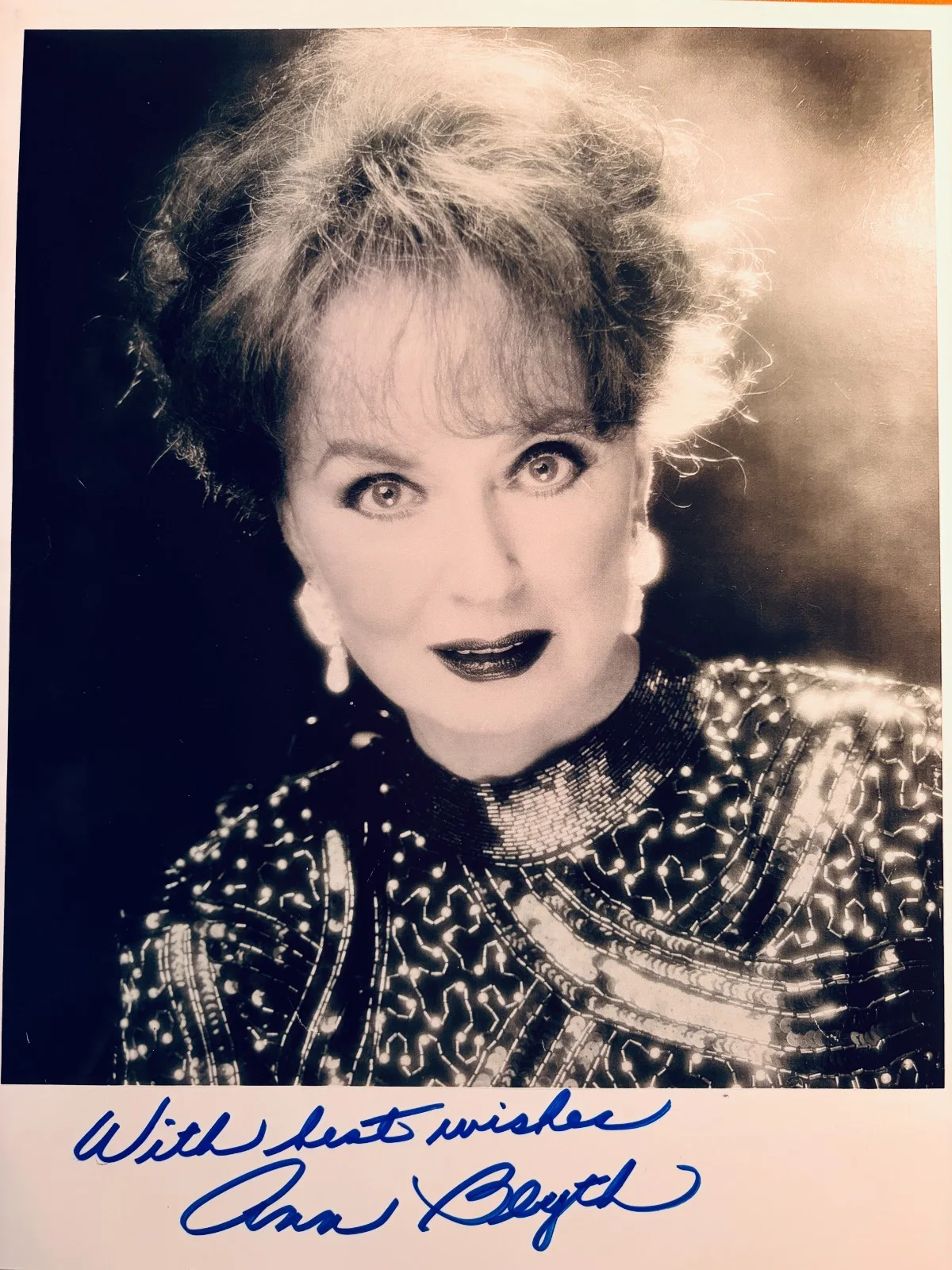 Ann Blyth — Ann Blyth SIGNED Photo 8.5x11 Vintage with COA Autograph World LLC, image 2
