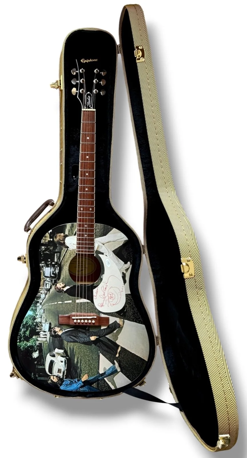 Paul McCartney Signed Guitar Custom JSA COA The Beatles + Hand Drawn Sketch!!, image 4