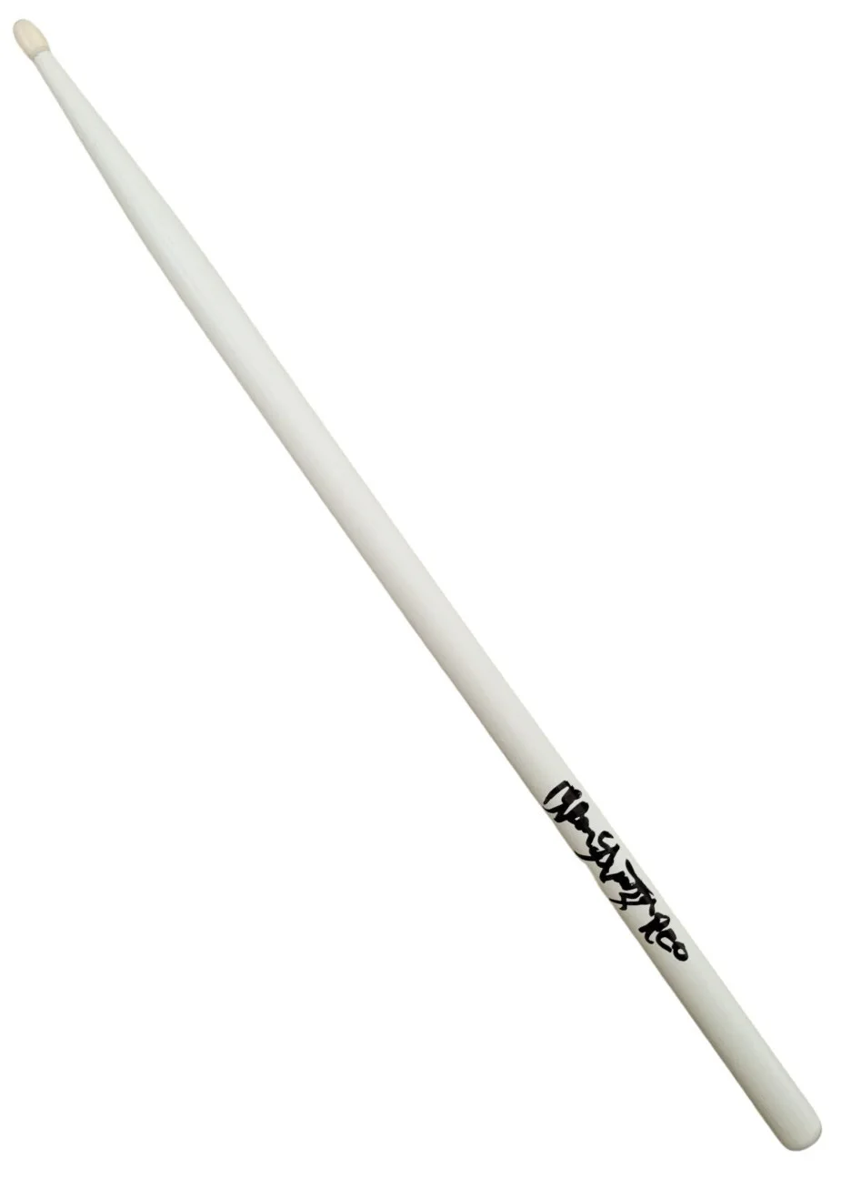 Alan Gratzer REO Speedwagon Drummer Signed Drumstick COA Proof Autographed., image 2