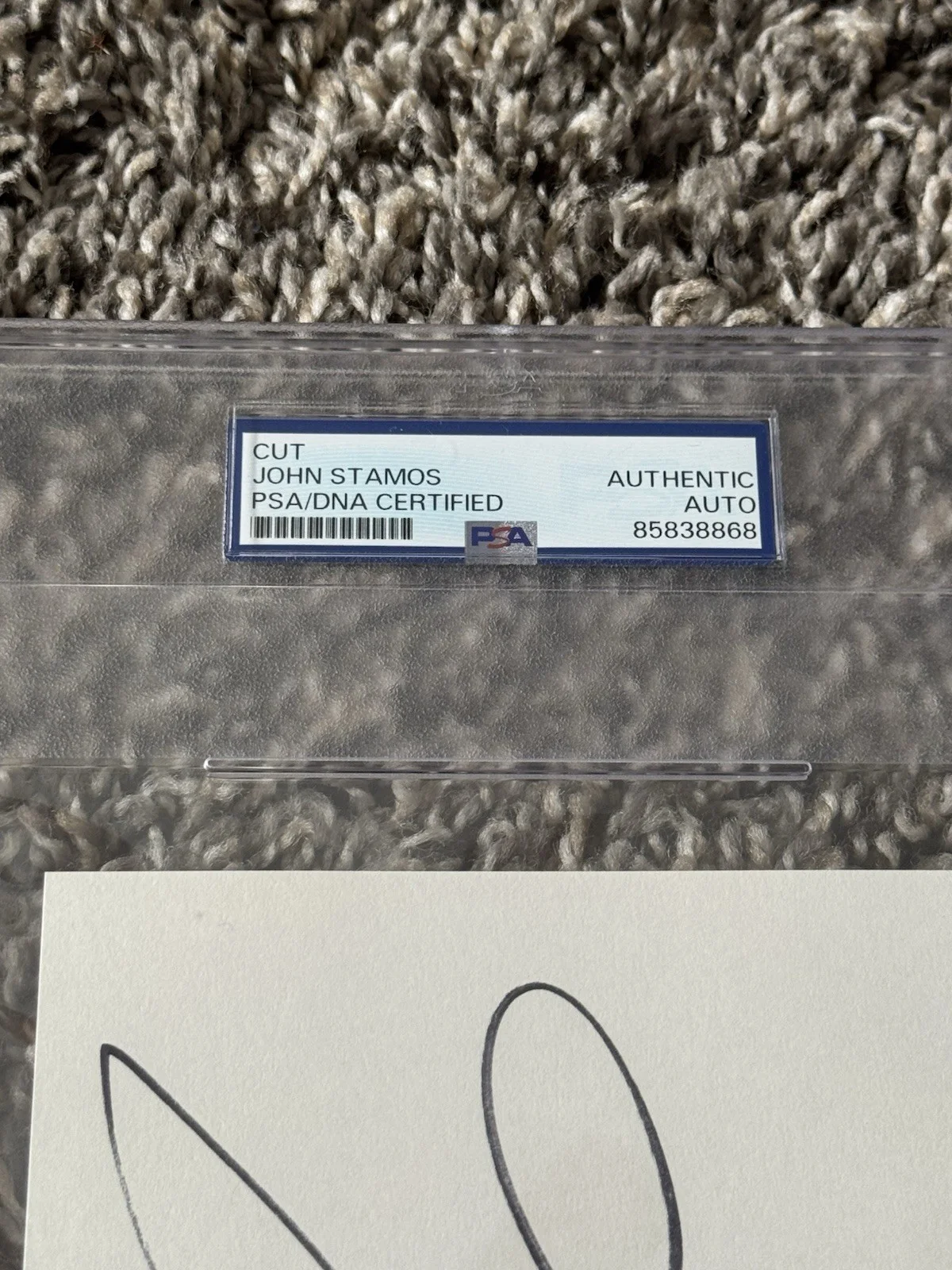 John Stamos Autographed Cut PSA Slabbed Signed Full House Actor Auto, image 3