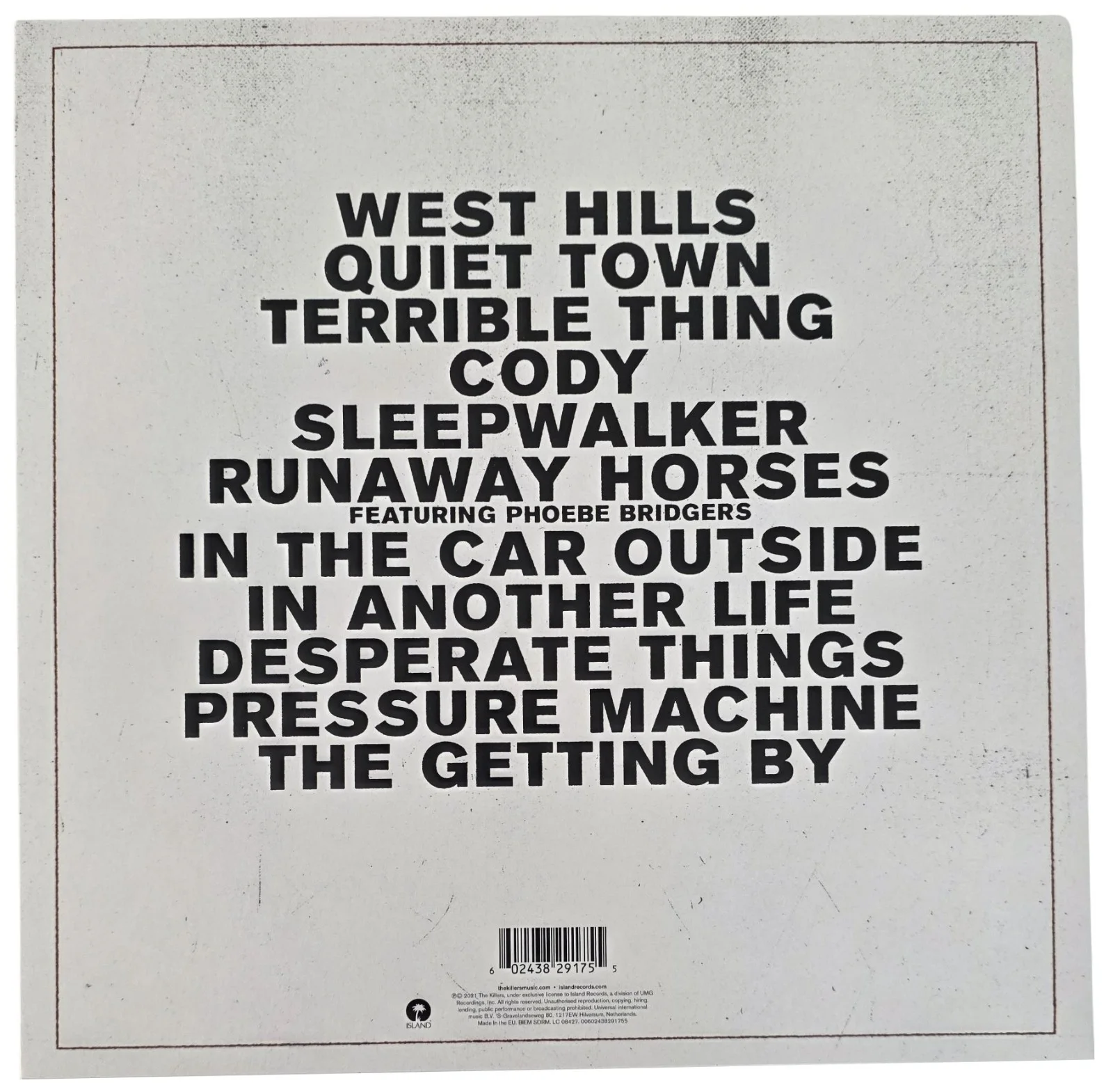 Brandon Flowers Signed The Killers Pressure Machine Album COA Proof Autographed, изображение 4