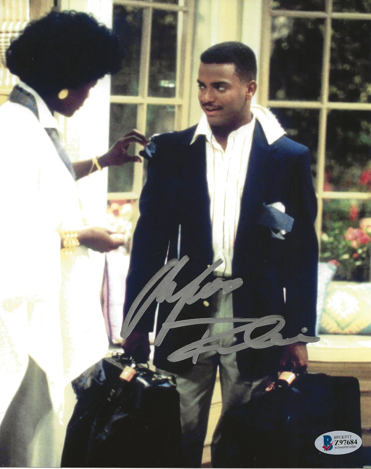 Alfonso Ribeiro — Alfonso Ribeiro Actor signed 8x10 photo Beckett COA proof auto Carlton Banks, изображение 2