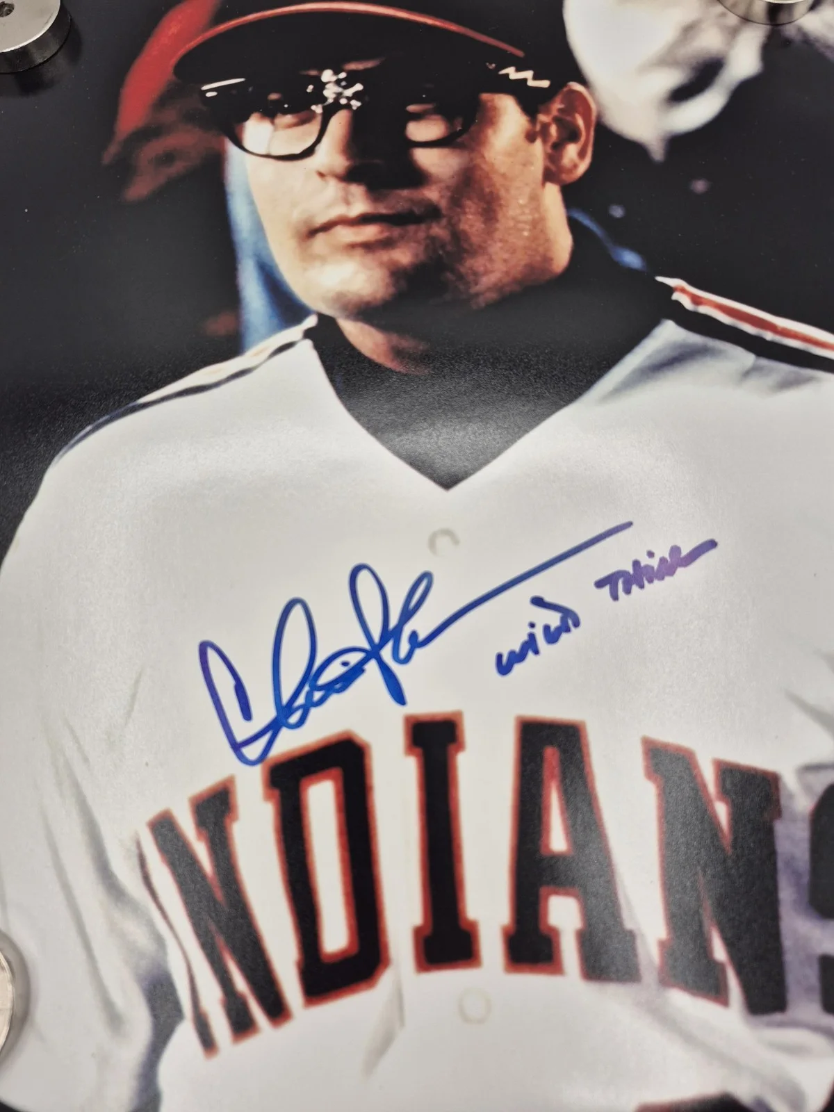 *SIGNED* Charlie Sheen Wild Thing Major League 11x14 MVP Coa PSA DNA Authentic, изображение 2