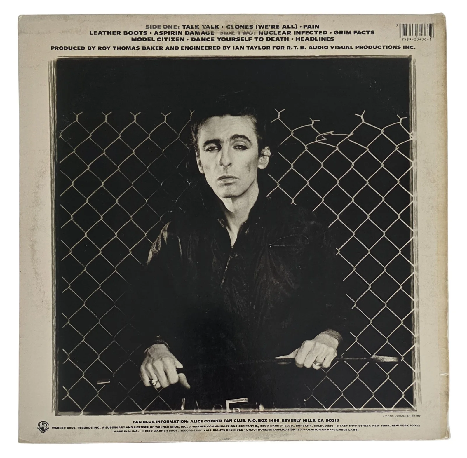 Alice Cooper Signed Flush the Fashion Album COA Proof Autographed Vinyl Record, изображение 5