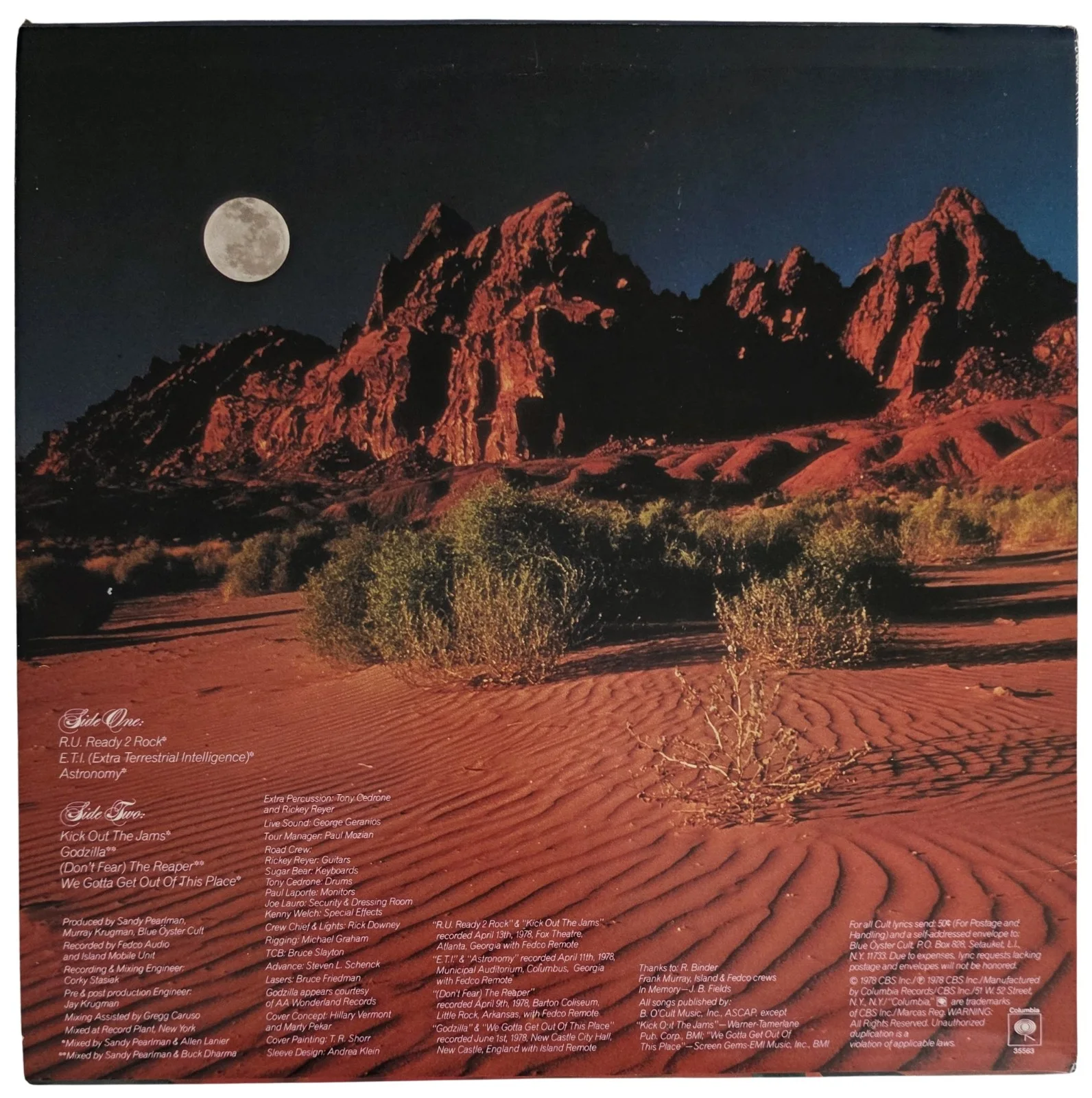 Blue Oyster Cult Signed Some Enchanted Evening Album COA Proof Autographed Vinyl, изображение 5