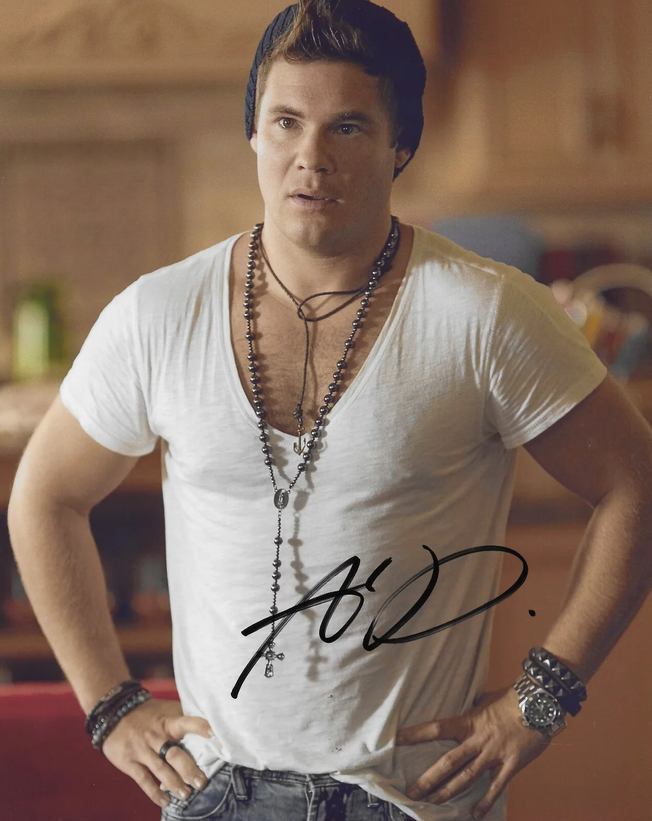 Adam Devine — Adam Devine Signed 8x10 Photo Proof COA Autographed Actor Workaholics Comedian, image 2