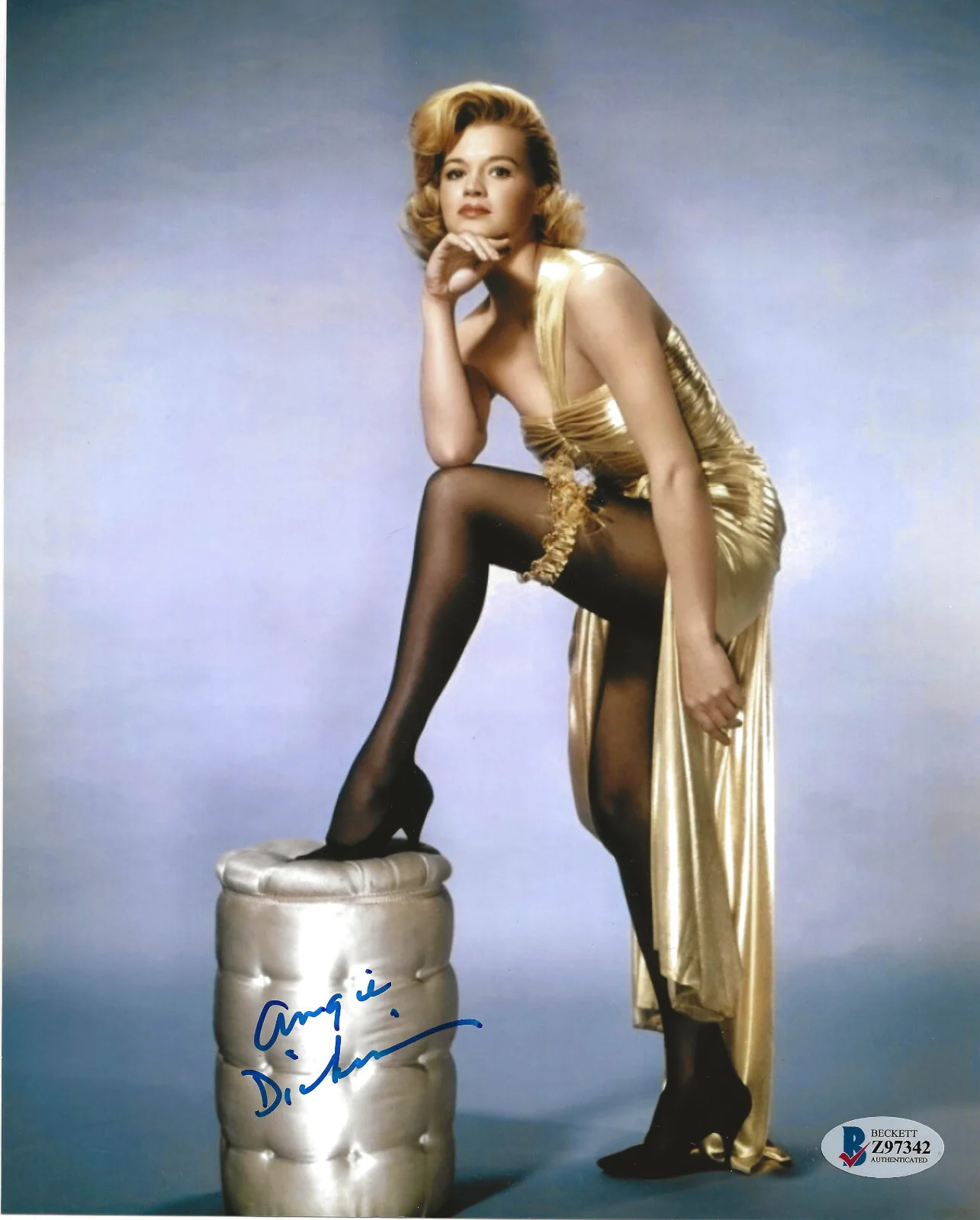 Angie Dickinson — Angie Dickinson actress signed 8x10 photo exact proof Beckett COA autographed, image 2