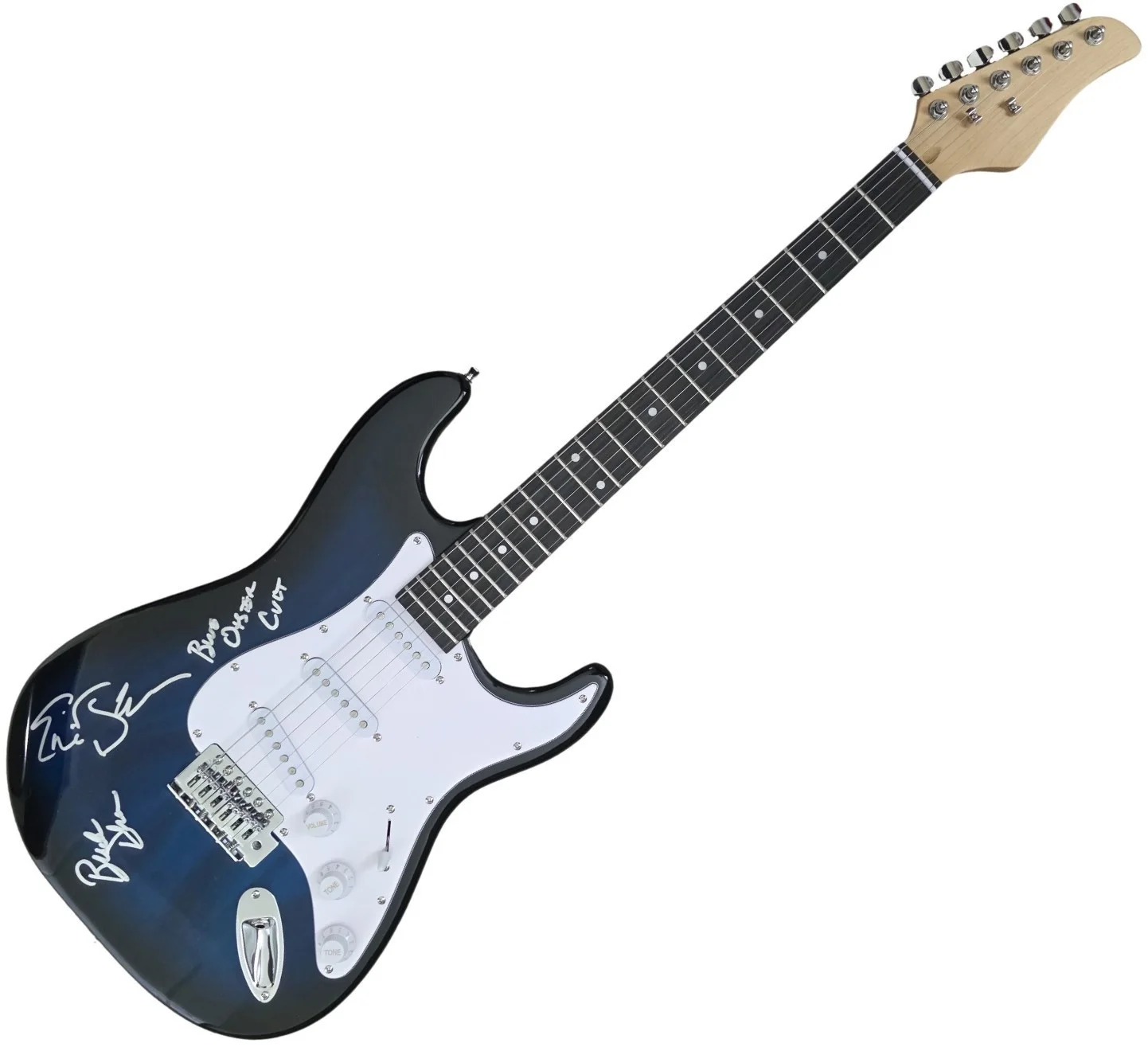 Blue Oyster Cult Band Signed Full Size Electric Guitar COA Proof Autographed, image 2