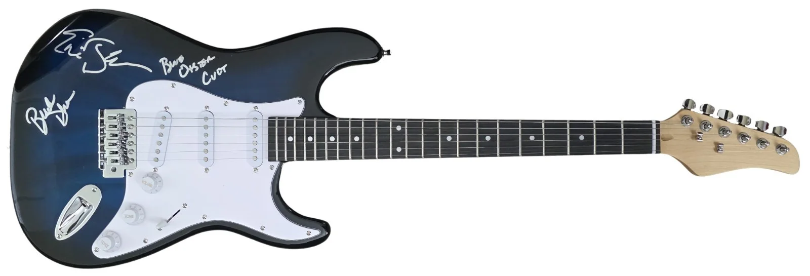 Blue Oyster Cult Band Signed Full Size Electric Guitar COA Proof Autographed, image 4