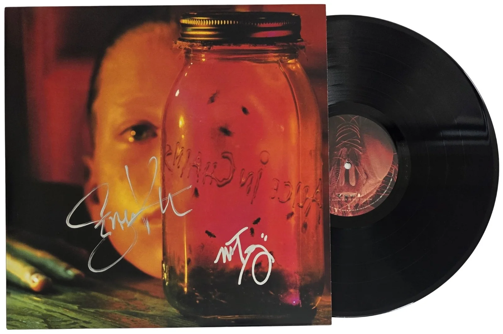 Alice In Chains Signed Jar of Flies Album COA Proof Autographed Vinyl Record, изображение 2