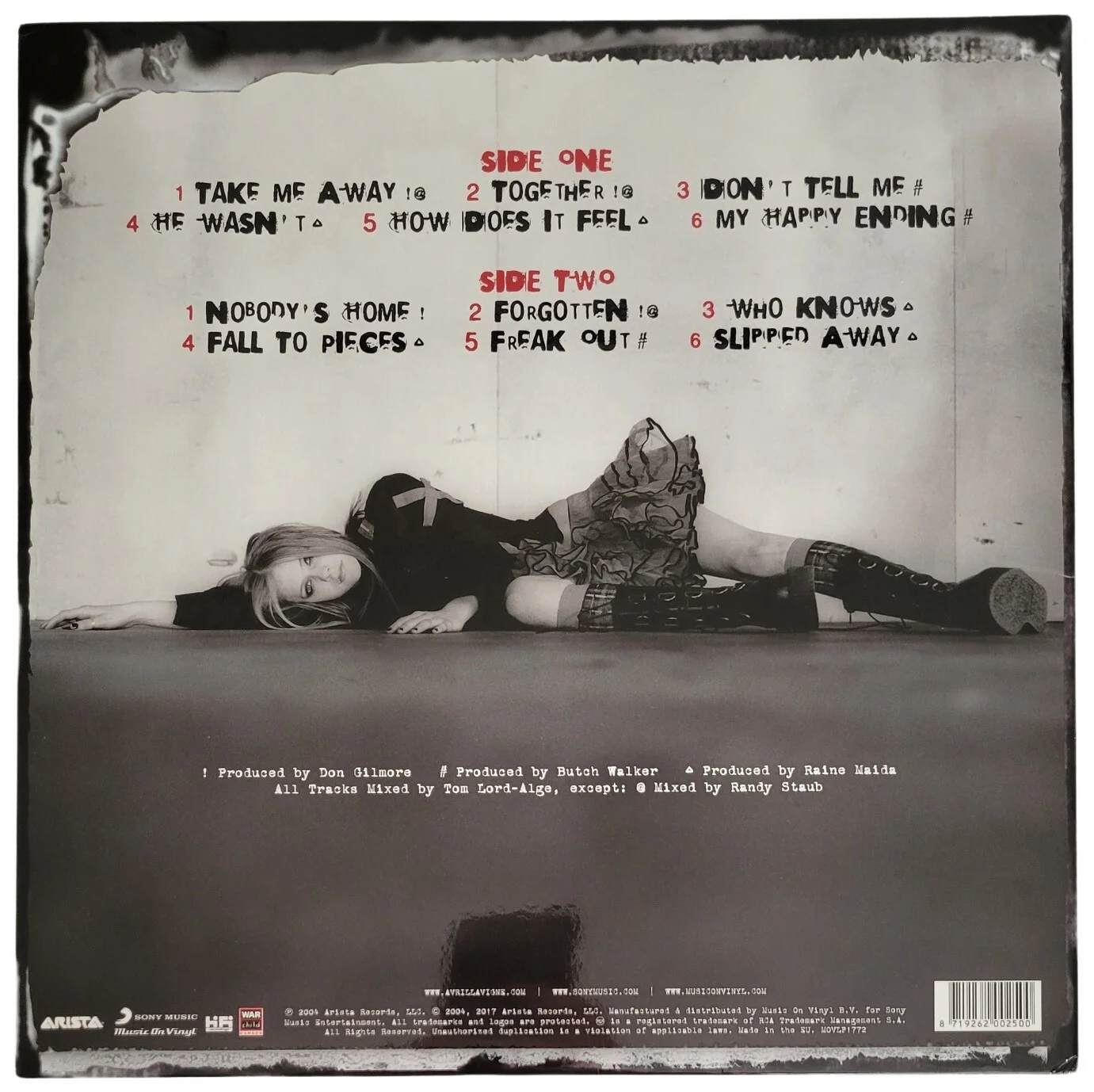 Avril Lavigne Signed Under My Skin Album Vinyl Record COA Proof Autographed, изображение 4