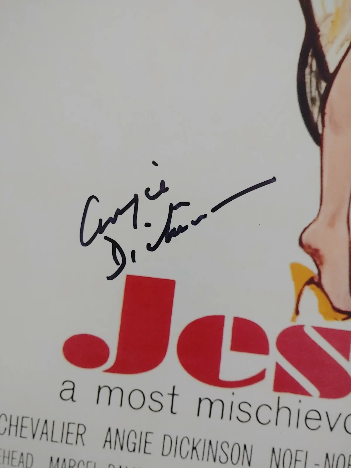 Angie Dickinson — Angie Dickinson signed 12x18 Jessica movie photo poster COA proof Beckett BAS, изображение 3