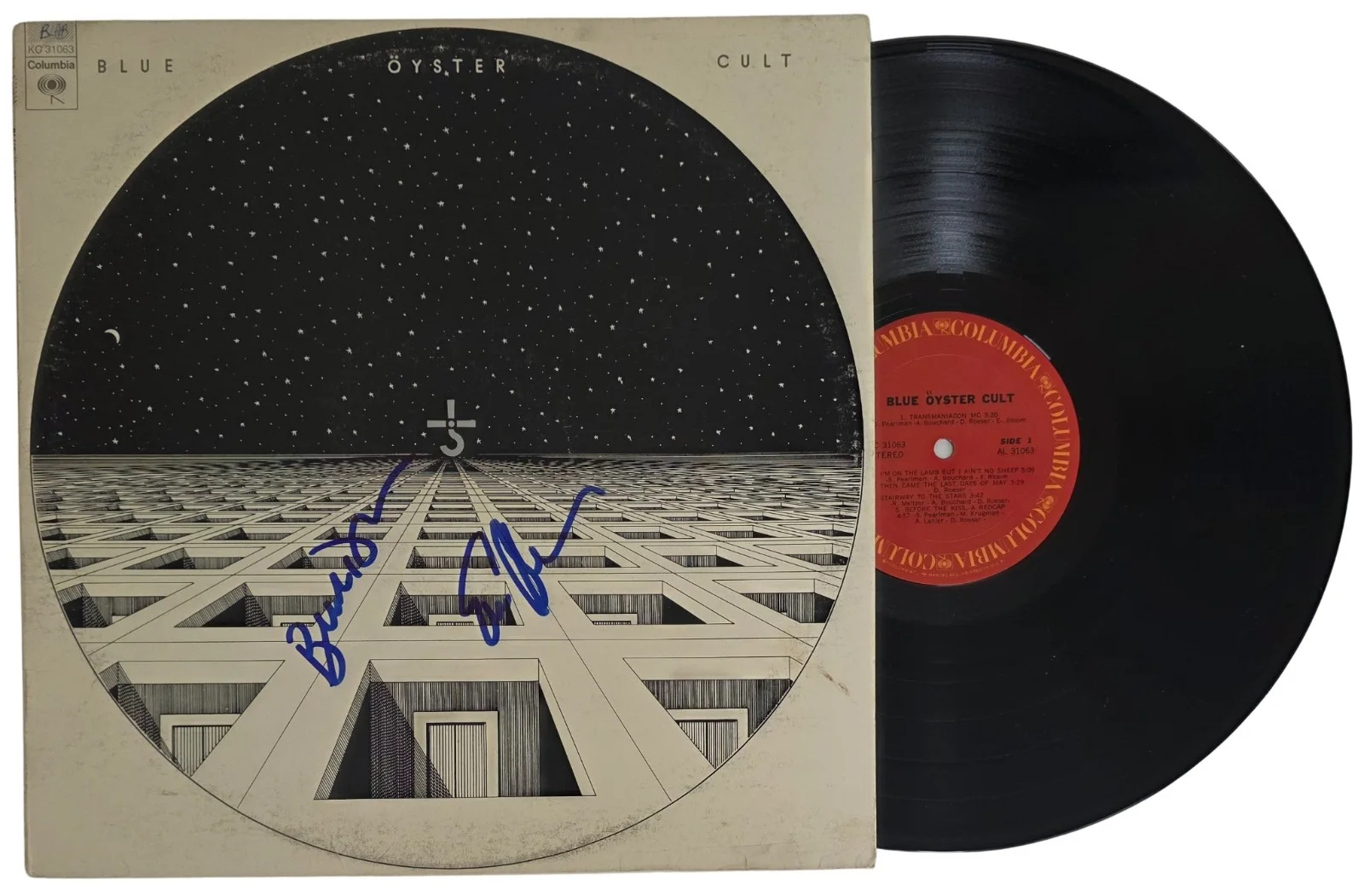 Blue Oyster Cult Signed Album COA Proof Buck Dharma Eric Bloom Autograph Vinyl, изображение 2