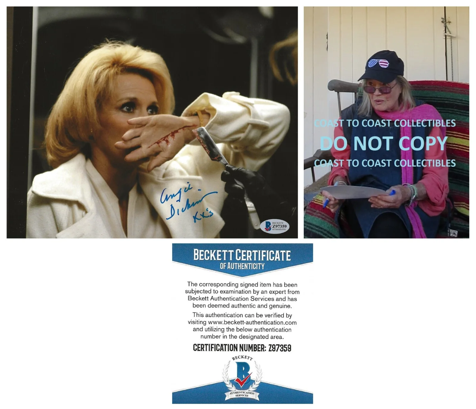 Angie Dickinson — Angie Dickinson Hollywood Legend signed 8x10 photo Beckett COA proof auto..