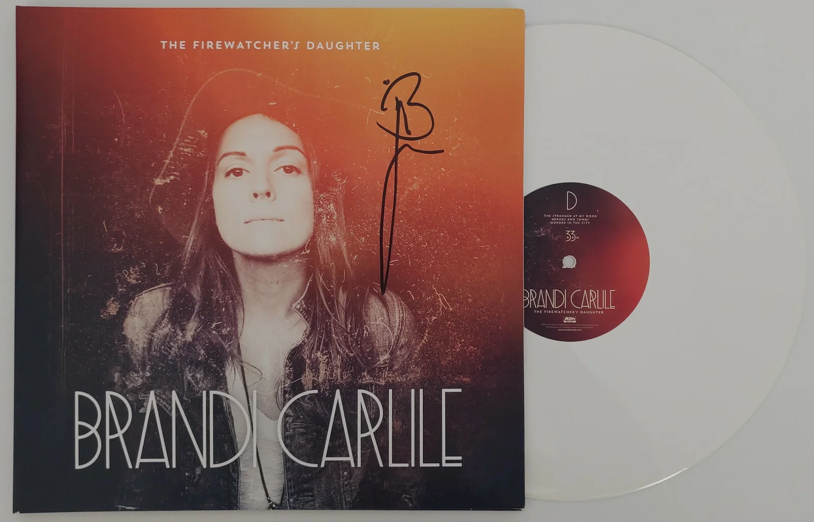 Brandi Carlile signed Firewatcher's Daughter album vinyl exact proof Beckett COA, изображение 3