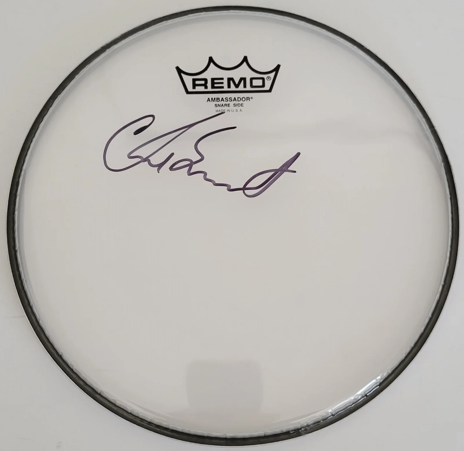 Chad Smith Red Hot Chili Peppers Drummer signed Drumhead COA proof autographed., image 2