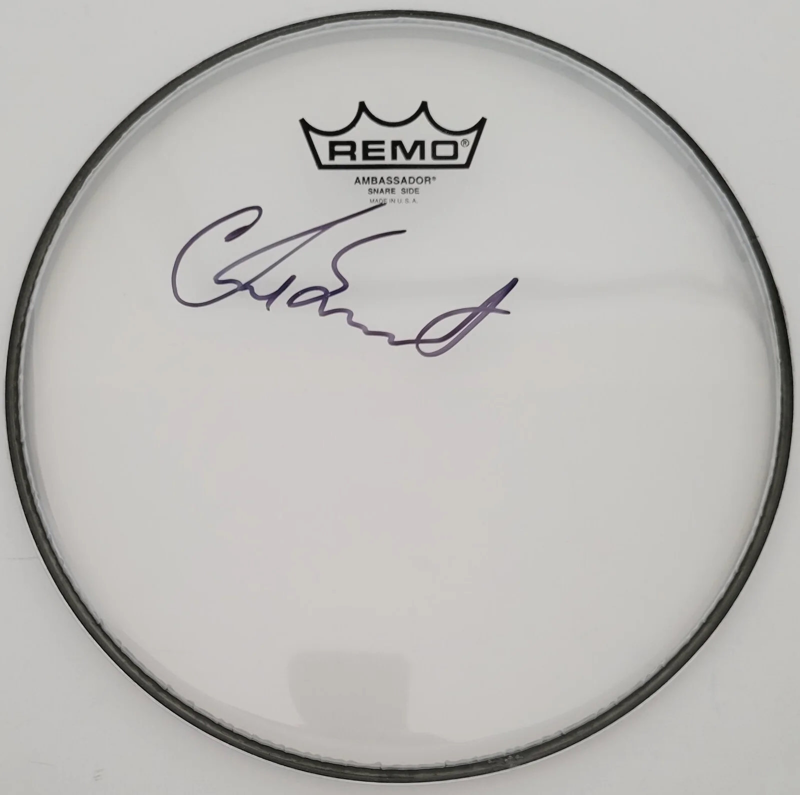 Chad Smith Red Hot Chili Peppers Drummer signed Drumhead COA proof autographed., image 3
