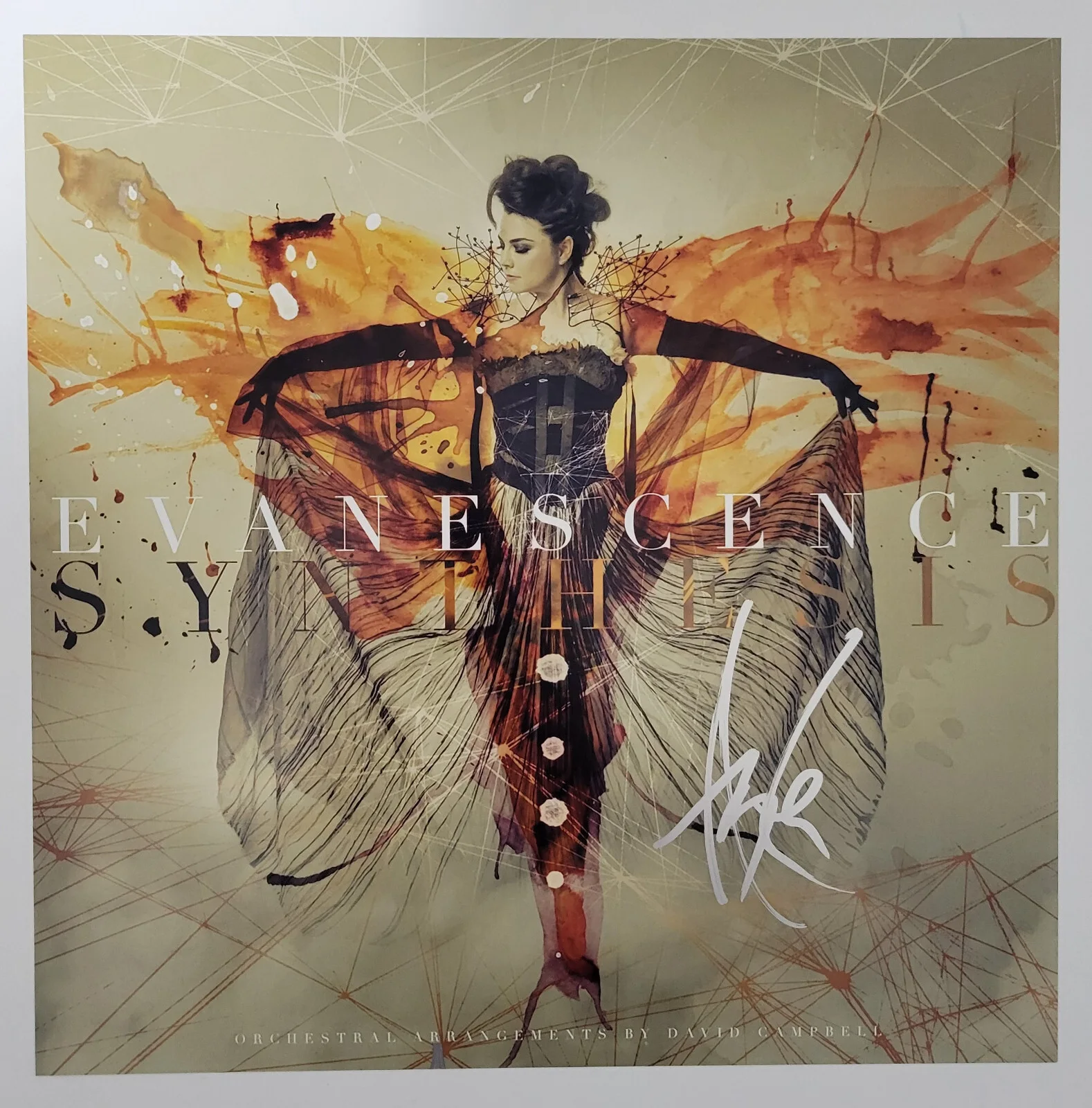 Amy Lee signed Evanescence Synthesis 12x12 photo COA proof autographed, изображение 4