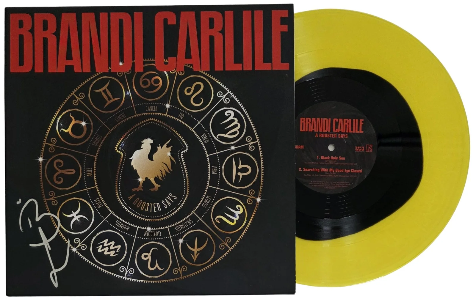 Brandi Carlile Signed A Rooster Says Album Proof COA Autographed Vinyl Record, изображение 2